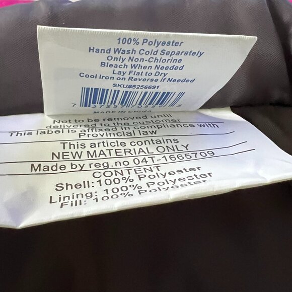 NWT | Top Paw Pink with Yellow trim Puffer Dog Jacket | Size Medium - Picture 3 of 7